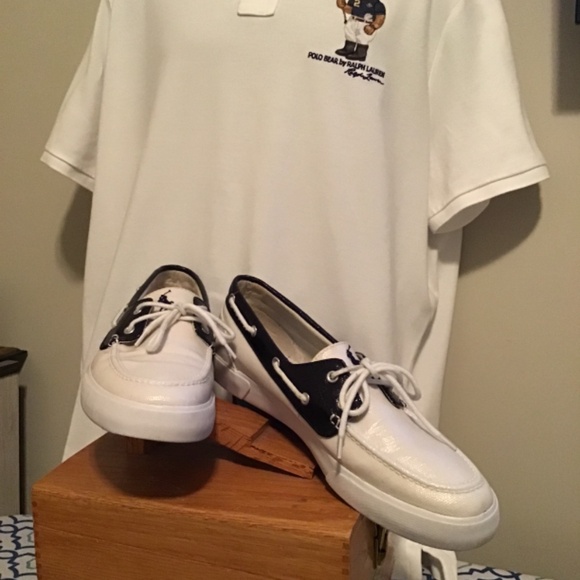 🔥Best offers, Polo Ralph Lauren, full canvas, navy blue/white, see pictures 🔥 - Picture 4 of 7